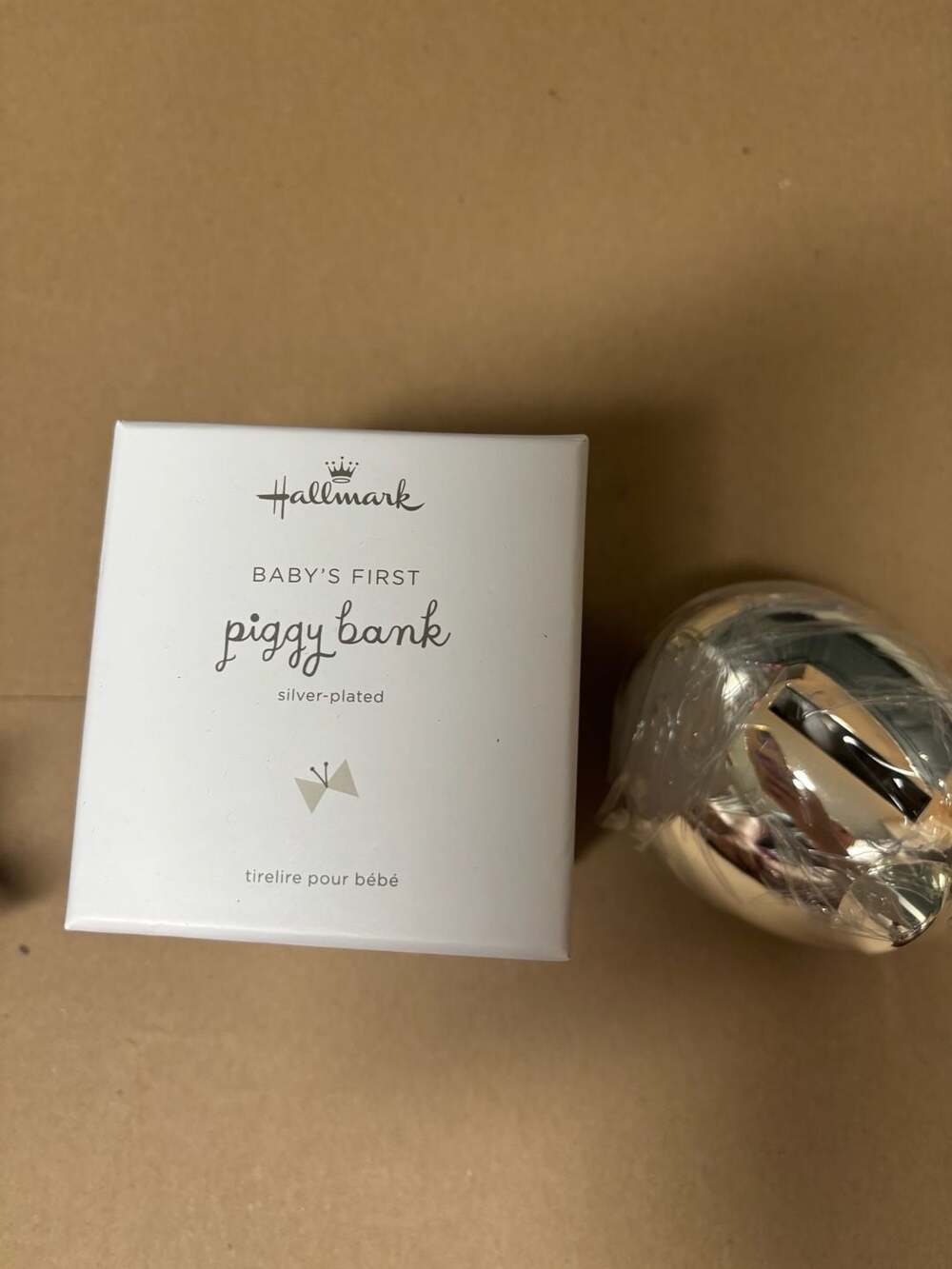 Hallmark Baby's First Piggy Bank Silver-Plated